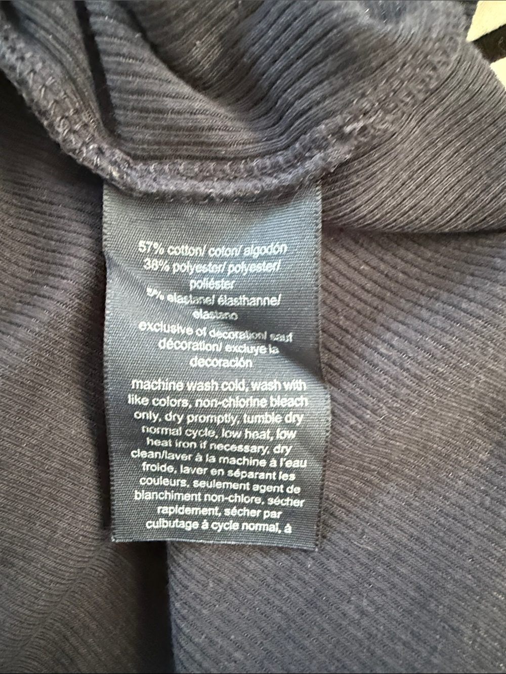 Tommy Hilfiger Navy Blue Maxi Tank Dress with Cream Trim - Picture 7 of 7